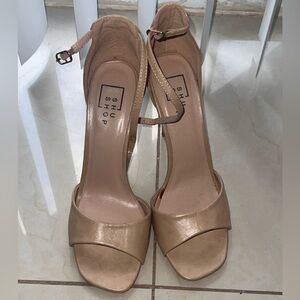 ShuShop Tan Sandal Heels
